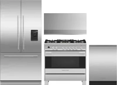4 Piece Package Includes Refrigerator, Range, Hood And Dishwasher